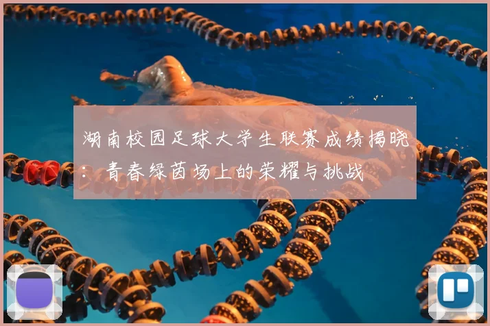 湖南校园足球大学生联赛成绩揭晓：青春绿茵场上的荣耀与挑战